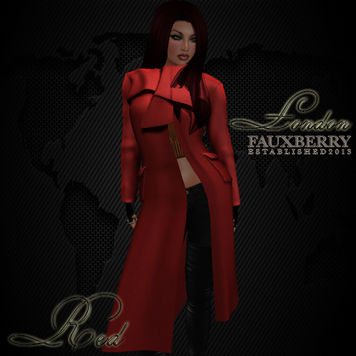 Fauxberry - London - Red Silk Tweed Ad